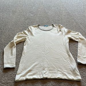 Cream long sleeve sweater